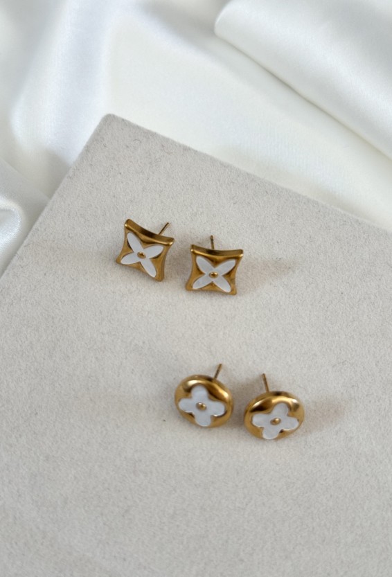 Σκουλαρίκια lufy gold