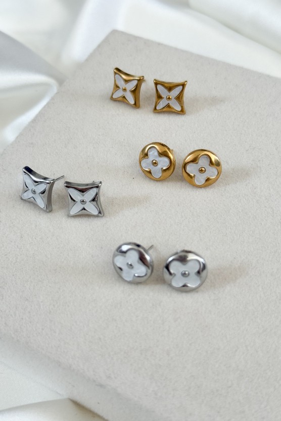 Σκουλαρίκια lufy silver