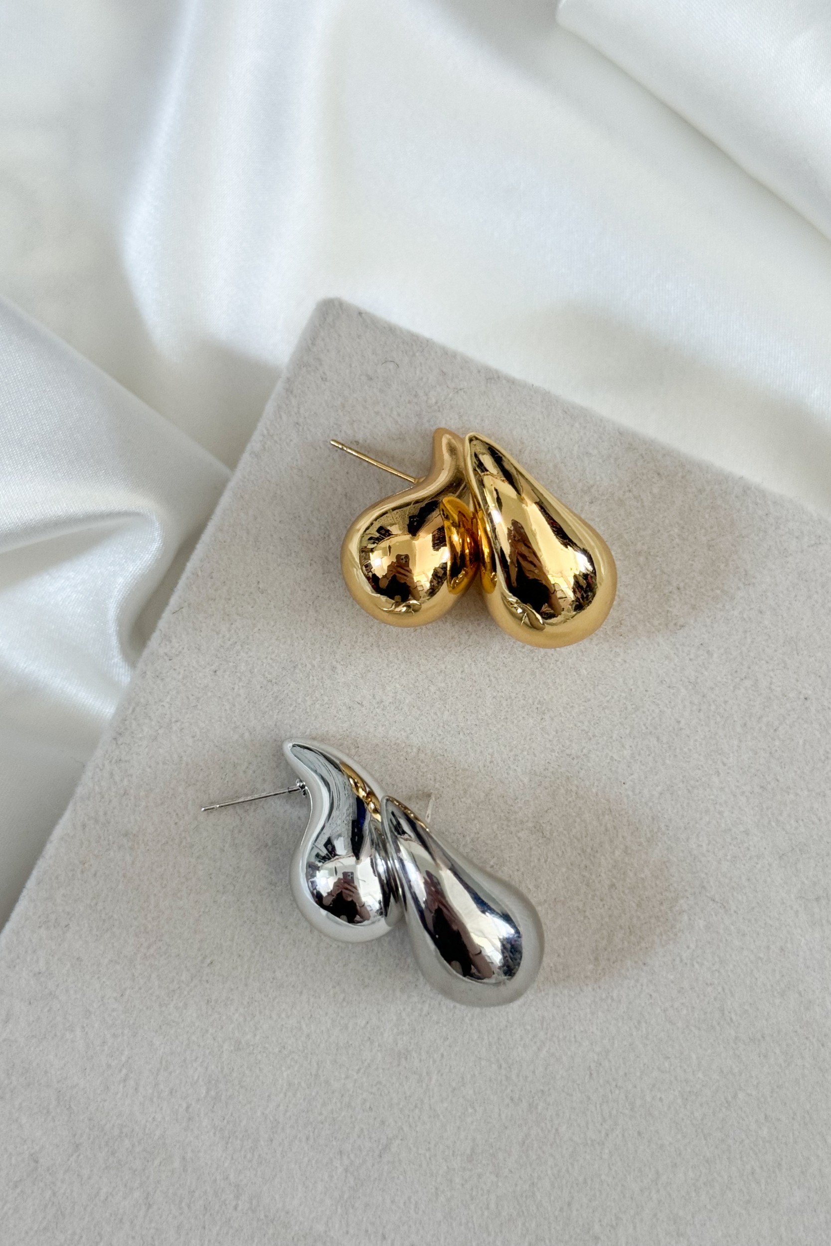 Σκουλαρίκια drop gold