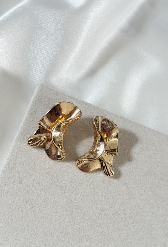 Σκουλαρίκια fly gold