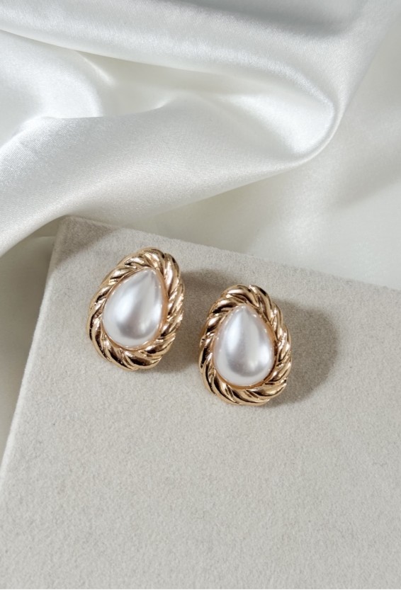 Σκουλαρίκια vintage gold