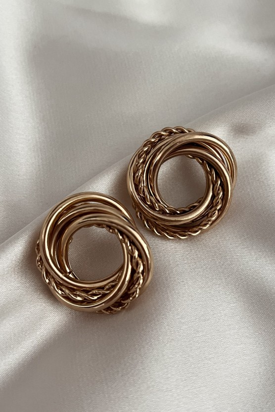 Σκουλαρίκια veina gold