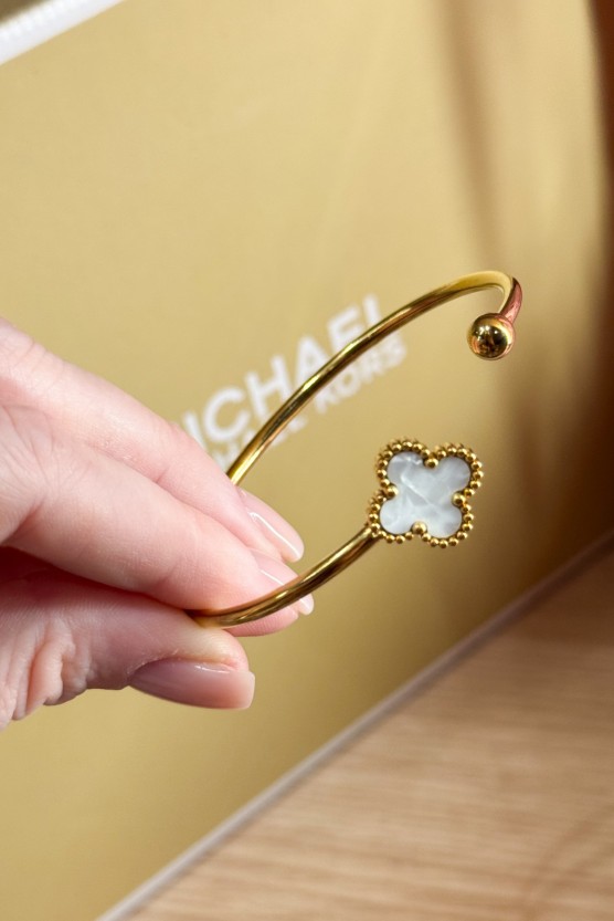 Βραχιόλι omega λευκο