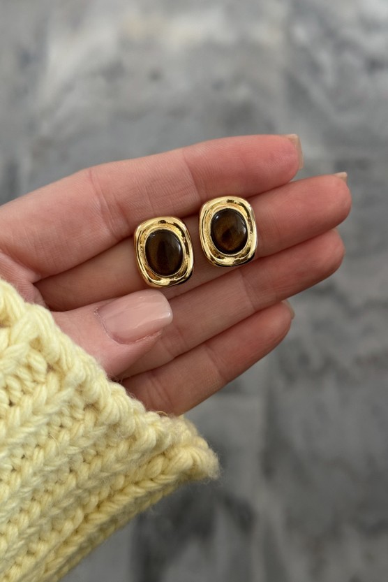 Σκουλαρίκια vintage lein